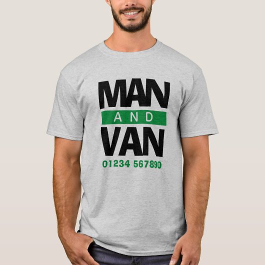 Verhuizingen Bedrijf, Koerier, of Van Driver T-shirt (Voorkant)