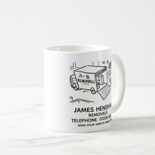 Verhuizingen of Home Movers Koffiemok (Voorkant rechts)