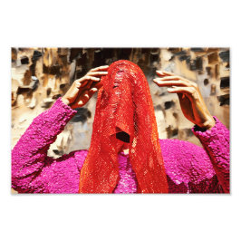 verhuld mysterie foto afdruk