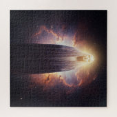 Verhulde Lichtgeest in Tijdloze Buitenruimte Legpuzzel (Horizontaal)