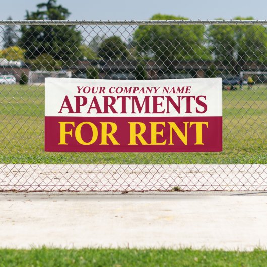 Verhuur bedrijf te huur signage banner (Insitu)