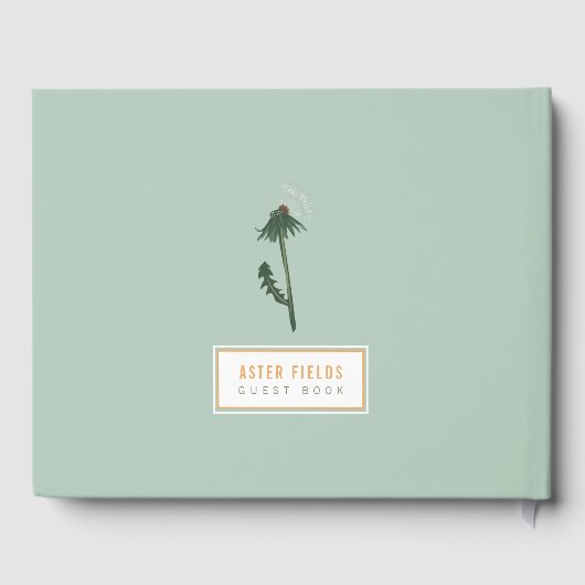 Verhuur Gastenboek Paardebloem Sinaasappel Bloemen (Achterkant)