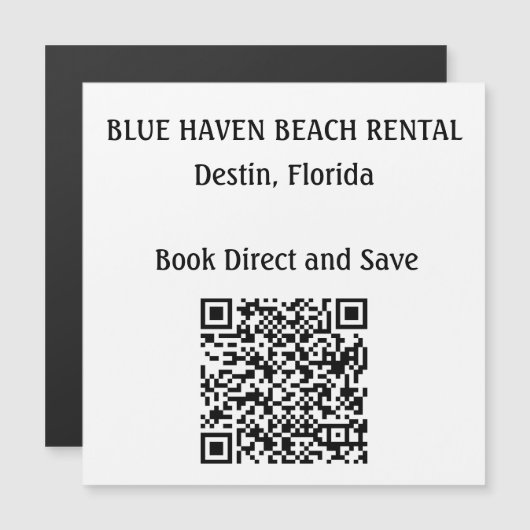 Verhuur Home STR QR Code Vakantie (Voorkant / Achterkant)