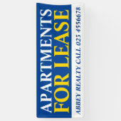 Verhuur lease bedrijf te huur signage banner (Verticaal)