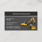 Verhuur van bouwmachines visitekaartje (Voorkant)