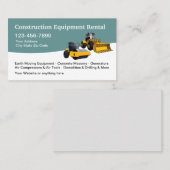 Verhuur van bouwmaterieel visitekaartje (Voorkant / Achterkant)