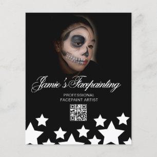 Verhuur van de Facepainter Clown Children's Party Flyer