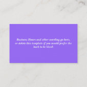 Verhuur van fancy kleding voor kostuums PERSONALIZ Visitekaartje (Achterkant)