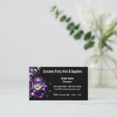 Verhuur van fancy kleding voor kostuums PERSONALIZ Visitekaartje (Staand voorkant)