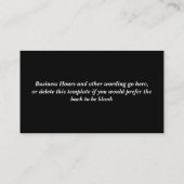 Verhuur van fancy kleding voor kostuums PERSONALIZ Visitekaartje (Achterkant)