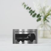 Verhuur van junk Removal en Dumpster Visitekaartje (Staand voorkant)