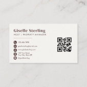 Verhuur Vastgoed Marketing QR Code Visitekaartje (Achterkant)