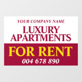 Verhuurde kantoorbenodigdheden: signaalboog rood g raamsticker