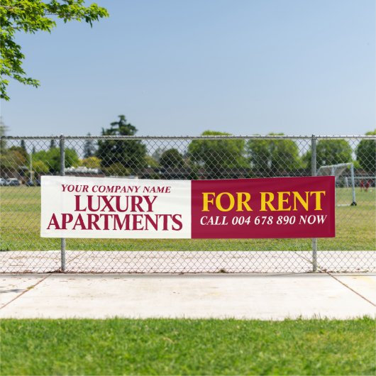 Verhuurde kantoorbenodigdheden: signaalboog rood g spandoek (Insitu)