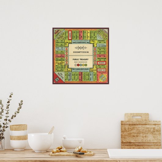  verhuurders spel - Art Print (Keuken)