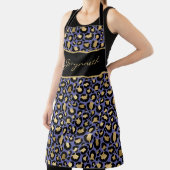 Veri Peri Paarse zwarte luipaard afdrukken met naa Schort (Insitu)