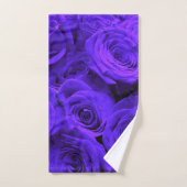 Veri peri periwinkle blue paarse rozen bad handdoek (Handdoek)
