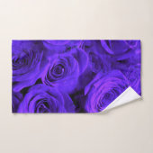 Veri peri periwinkle blue paarse rozen bad handdoek (Handdoek)