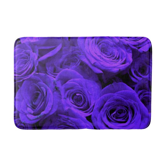 Veri peri periwinkle blue paarse rozen badmat (Voorkant)