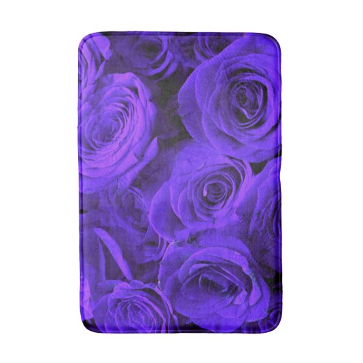 Veri peri periwinkle blue paarse rozen badmat (Voorkant Verticaal)