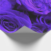 Veri peri periwinkle blue paarse rozen cadeaupapier (Hoek)