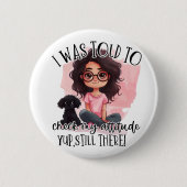 Verifique minha Atitude!! Ronde Button 5,7 Cm (Voorkant)