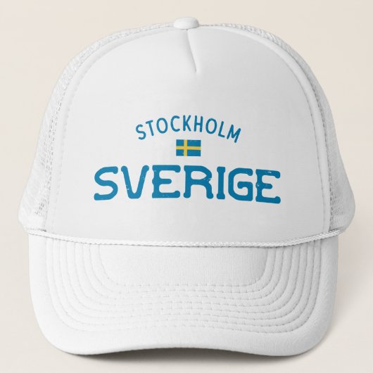 Verige Stockholm Sverige Trucker Pet (Voorkant)