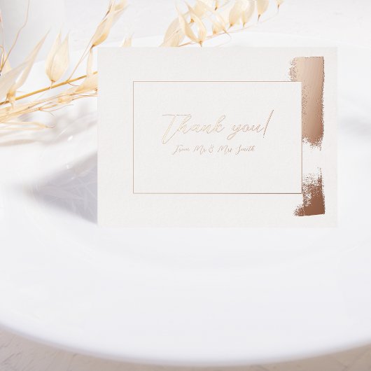 Verijdeld dank u trouwkaart folie uitnodiging briefkaart