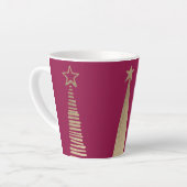 Verijdeld Kerstboom Latte Mok (Linkerhoek)