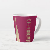 Verijdeld Kerstboom Latte Mok (Rechterhoek)