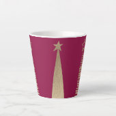 Verijdeld Kerstboom Latte Mok (Voorkant)
