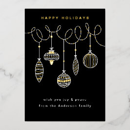 Verijdelde geperste kerstversieringen folie feestdagenkaart