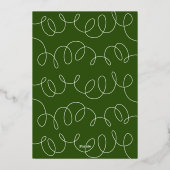 Verijdelde geperste kerstversieringen folie feestdagenkaart (Achterkant)