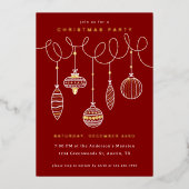 Verijdelde geperste kerstversieringen folie feestdagenkaart (Voorkant)