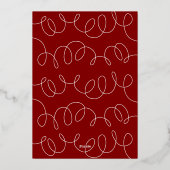 Verijdelde geperste kerstversieringen folie feestdagenkaart (Achterkant)