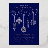 Verijdelde geperste kerstversieringen folie feestdagenkaart (Voorkant)