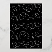 Verijdelde geperste kerstversieringen folie feestdagenkaart (Achterkant)