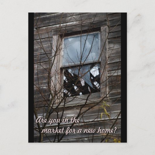 Verilapidade oude, unieke e-mailkaart voor thuisge aankondigingskaart (Voorkant)