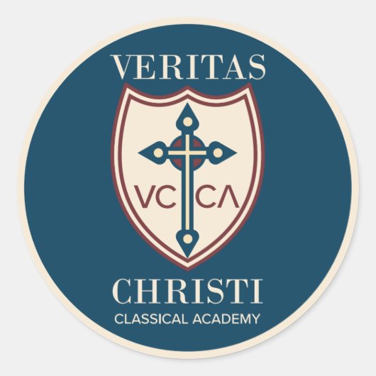 Veritas Christi Classical Academy 3in Stickers (Voorkant)