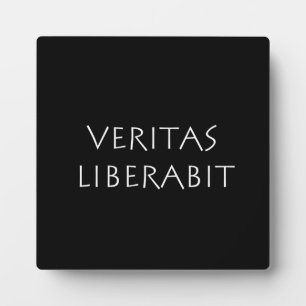 Veritas liberabit fotoplaat