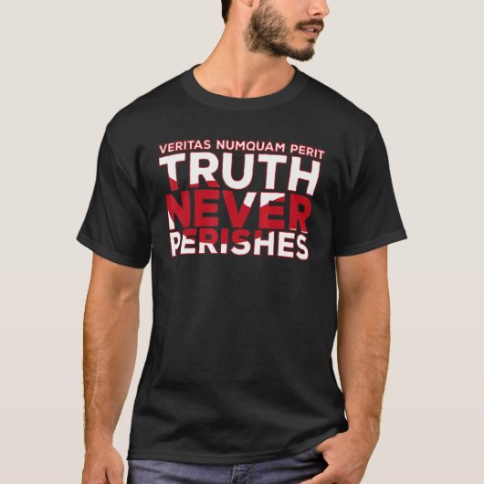 Veritas Numquam Perit Truth kan me nooit toespreke T-shirt (Voorkant)
