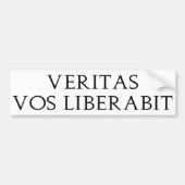 Veritas Vos Liberabit Bumpersticker (Voorkant)