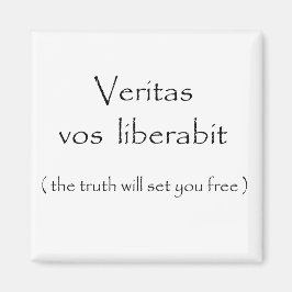 Veritas vos liberabit-magneet magneet