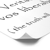Veritas vos liberabit-poster poster (Hoek)