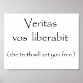Veritas vos liberabit-poster poster (Voorkant)