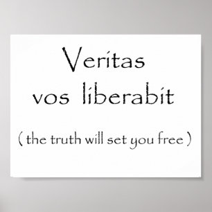 Veritas vos liberabit-poster poster
