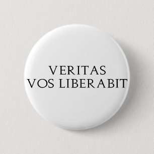 Veritas Vos Liberabit Ronde Button 5,7 Cm