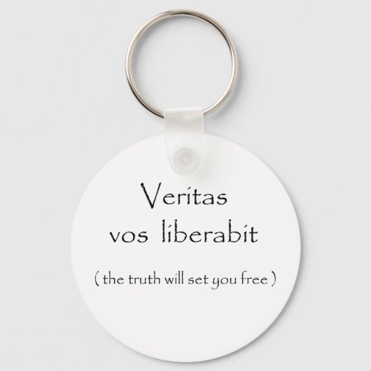 Veritas vos liberabit-sleutelhanger sleutelhanger (Voorkant)