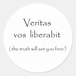 Veritas vos liberabit-sticker ronde sticker