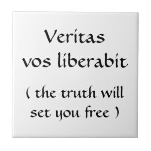 Veritas vos liberabit-tegel tegeltje